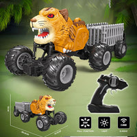 HKM-230739 Lion Tiger Remote Control Stunt Truck - Off-Road RC Car for Kids – Electric, 2.4G, Indoor/Outdoor Fun, Ready-to-Go