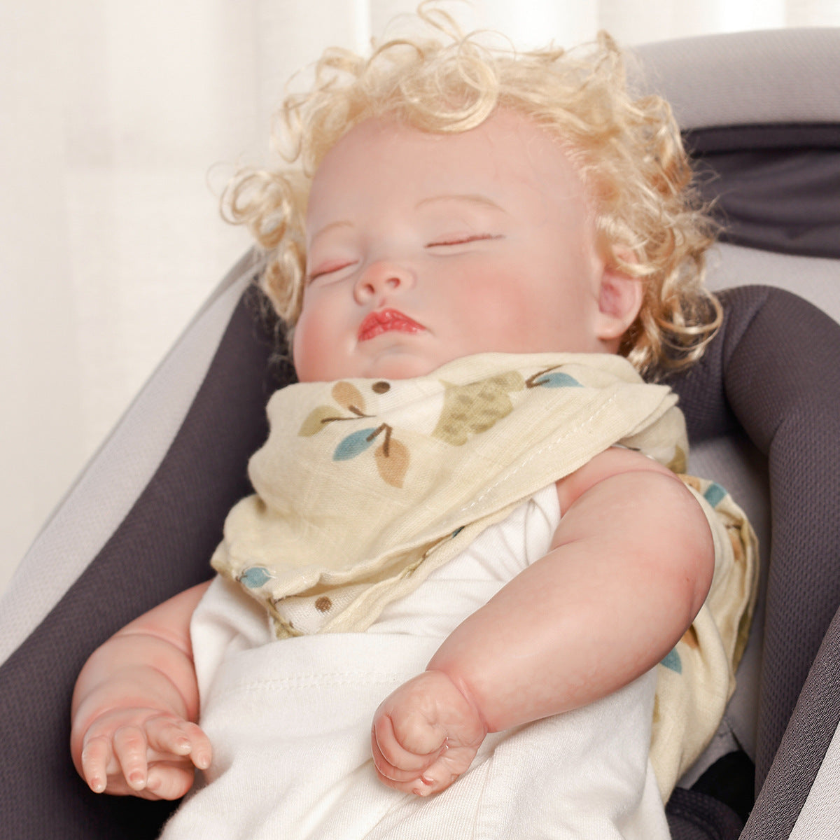 KTX-230739 Soft Cotton Gauze Saliva Towels for Babies - Sets of 5 in Various Patterns