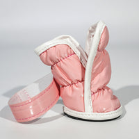 HKM-230803 Waterproof Antifreeze Dog Snow Boots for Small Breeds like Teddy, Bichon & Schnauzer