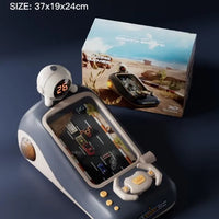 HKM-231123 Kids Interactive 3D Racing Game Console with Music Steering Wheel - Educational Toy for Ages 2 and Up