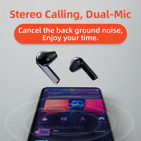 HKM-231379 QCY T3 Wireless Bluetooth Earbuds with Dual Microphone, 5-6 Hours Playtime, Noise Reduction, and 150 Hours Standby