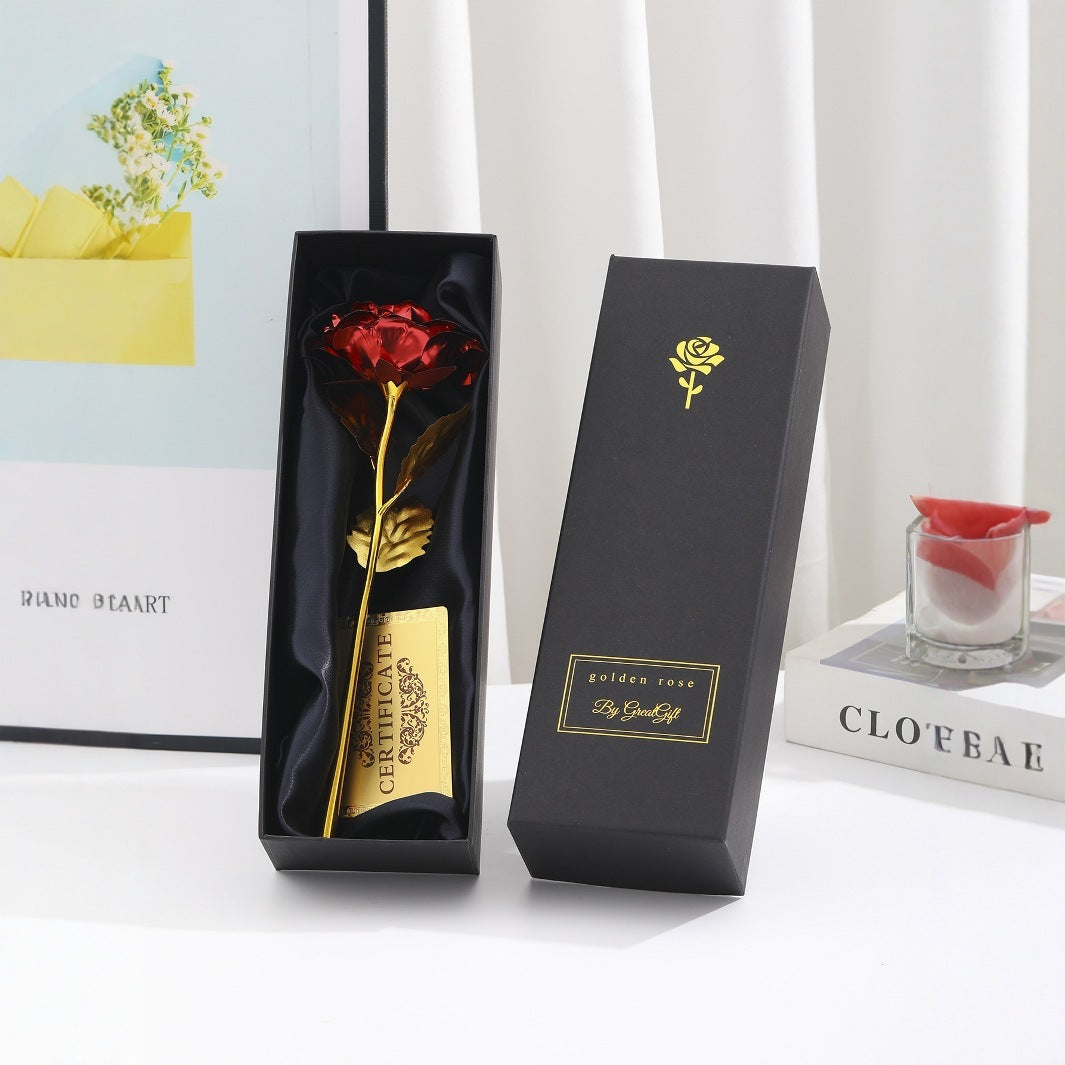 KTX-231571 Gold Foil Rose - Creative Gift for Holidays and Special Occasions in Various Colors