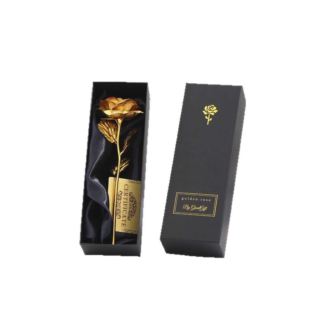 KTX-231571 Gold Foil Rose - Creative Gift for Holidays and Special Occasions in Various Colors