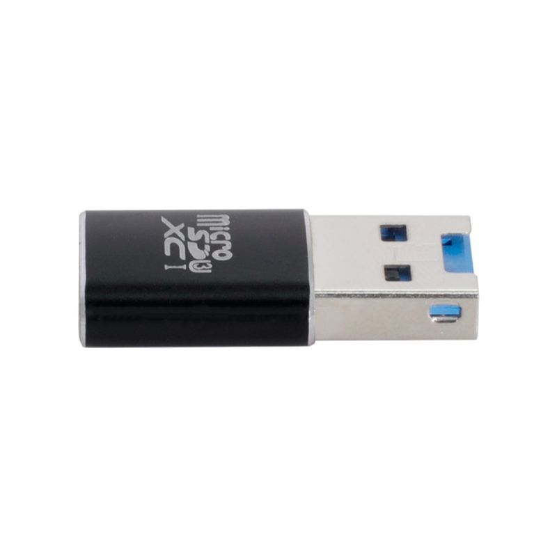 HKM-231827 USB 3.0 Mini T-Flash Micro SD Card Reader for Mobile Phones - Black