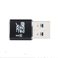 HKM-231827 USB 3.0 Mini T-Flash Micro SD Card Reader for Mobile Phones - Black