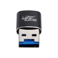 HKM-231827 USB 3.0 Mini T-Flash Micro SD Card Reader for Mobile Phones - Black