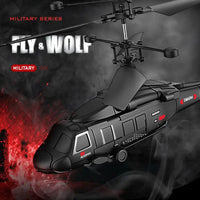 HKM-231891 Military Style Remote Control Helicopter 3.5CH for Indoor and Outdoor Use, Perfect for Ages 8 and Above