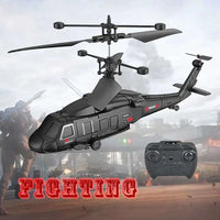 HKM-231891 Military Style Remote Control Helicopter 3.5CH for Indoor and Outdoor Use, Perfect for Ages 8 and Above