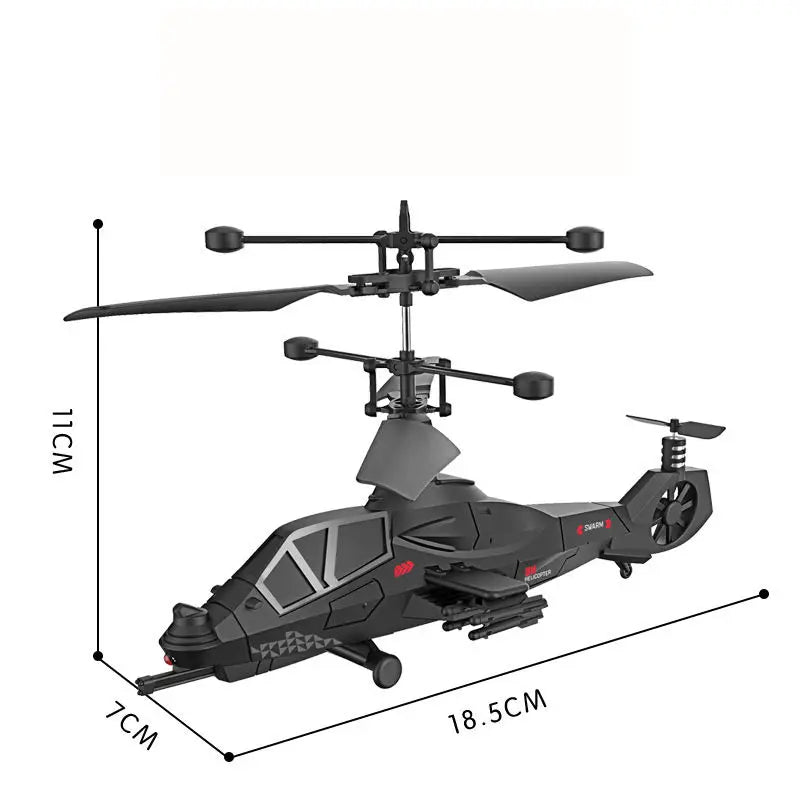 HKM-231891 Military Style Remote Control Helicopter 3.5CH for Indoor and Outdoor Use, Perfect for Ages 8 and Above
