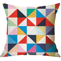 HKM-232019 Geometric Abstract Linen Pillowcase - Nordic Style Cushion Cover