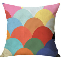 HKM-232019 Geometric Abstract Linen Pillowcase - Nordic Style Cushion Cover