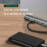 HKM-232019 Ten-Port HDMI and VGA Hub Docking Station with Cooling Bracket and Gigabit Network Port