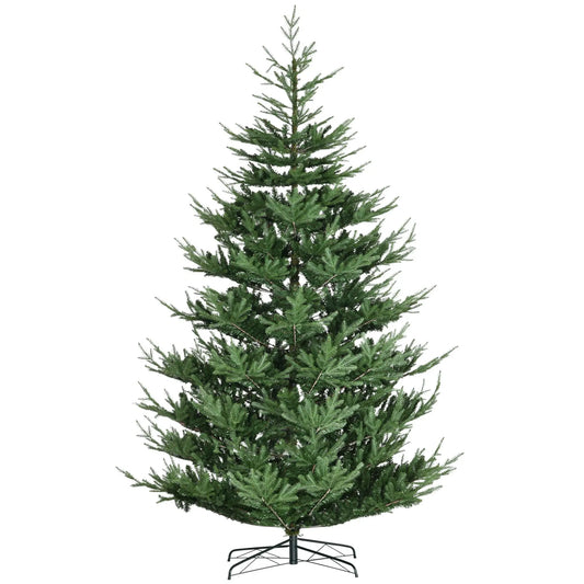 KTX-232083 9ft Hinged Artificial Christmas Tree with 1939 Realistic Pine Branches and Steel Base