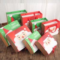 HKM-232083 Christmas Gift Tote Bags and Boxes in Red and Green - Large and Small Sizes Available