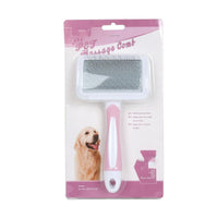 HKM-232403 Dog Grooming Comb in Pink, Green, and Purple - Unraveling Knots with Durable Plastic