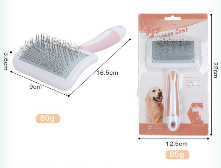HKM-232403 Dog Grooming Comb in Pink, Green, and Purple - Unraveling Knots with Durable Plastic