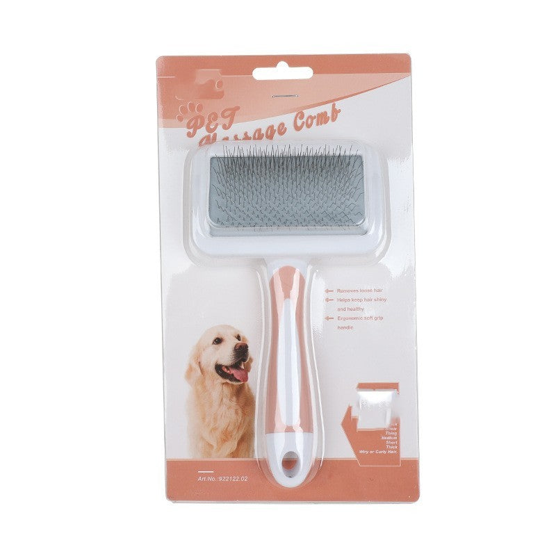 HKM-232403 Dog Grooming Comb in Pink, Green, and Purple - Unraveling Knots with Durable Plastic