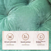 HKM-232531 Integrated Seat Cushion with Solid Color Backrest - Available in Light Pink, Beige, Light Gray, Light Brown, Bright Yellow, Grass Green