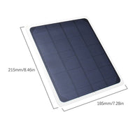 HKM-232531 Solar-Powered Exhaust Fan and Mobile Phone Charger Board - 12V, 410mAh Battery, 1000mA Output