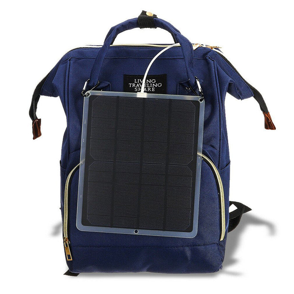 HKM-232531 Solar-Powered Exhaust Fan and Mobile Phone Charger Board - 12V, 410mAh Battery, 1000mA Output