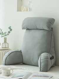 HKM-232595 Humanoid Waist Protection Cushion - Solid Color Bedside & Office Pillow with Headrest Options