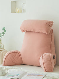 HKM-232595 Humanoid Waist Protection Cushion - Solid Color Bedside & Office Pillow with Headrest Options