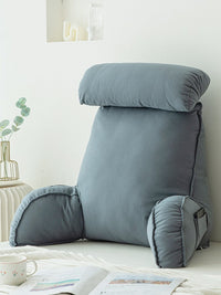 HKM-232595 Humanoid Waist Protection Cushion - Solid Color Bedside & Office Pillow with Headrest Options