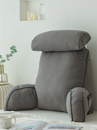 HKM-232595 Humanoid Waist Protection Cushion - Solid Color Bedside & Office Pillow with Headrest Options
