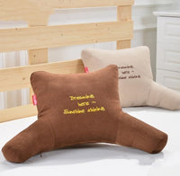 HKM-232595 Humanoid Waist Protection Cushion - Solid Color Bedside & Office Pillow with Headrest Options