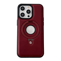 HKM-232723 Magnetic Drop-Resistant Leather Phone Case for iPhone 11 Pro, 12 Pro Max, 13 Pro, 14 Pro Max in Various Colors