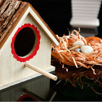 HKM-232723 Outdoor Paulownia Bird House for Parrots - Modern Nesting Box with Polished Finish
