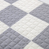 HKM-232787 Antibacterial Silver Fiber Cotton Fitted Sheet with Anti-Skid Pillow Cases - Geometric Modern Design