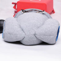 HKM-232915 Portable Travel Pillow Head Cover for Comfortable Sleep - Blue and Black Options