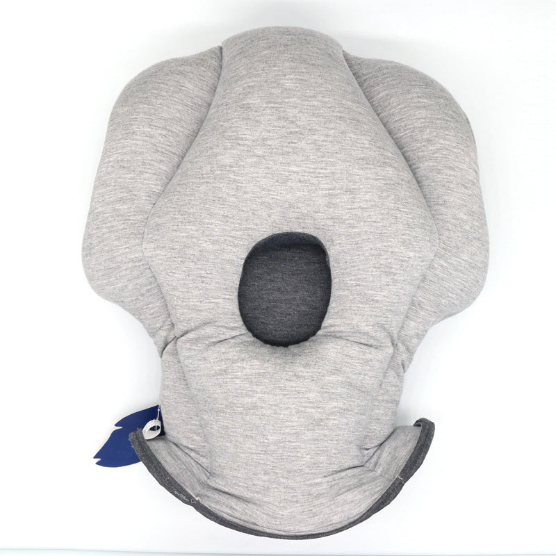 HKM-232915 Portable Travel Pillow Head Cover for Comfortable Sleep - Blue and Black Options