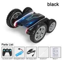 HKM-233043 360° Rotating Remote Control Drift Stunt Car with LED Lights for Ages 6 and Up - 2.4GHz Deformation Vehicle