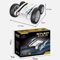 HKM-233043 360° Rotating Remote Control Drift Stunt Car with LED Lights for Ages 6 and Up - 2.4GHz Deformation Vehicle
