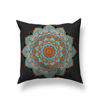 HKM-233171 Bohemian Ethnic Style Short Plush Pillowcase 45cm x 45cm for Home and Car Decor