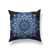 HKM-233171 Bohemian Ethnic Style Short Plush Pillowcase 45cm x 45cm for Home and Car Decor
