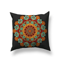HKM-233171 Bohemian Ethnic Style Short Plush Pillowcase 45cm x 45cm for Home and Car Decor