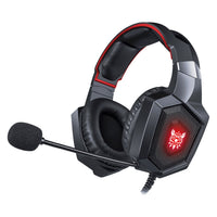 HKM-233363 Dynamic Sound ONIKUMA K8 Gaming Headset with RGB Lighting and Soft Imitation Protein Skin Ear Muffs
