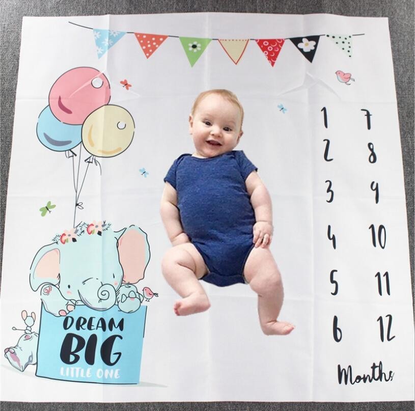 KTX-233427 Soft Baby Photo Blanket for Adorable Memories - 100 x 100 CM Photo Props