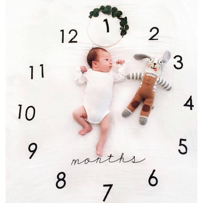KTX-233427 Soft Baby Photo Blanket for Adorable Memories - 100 x 100 CM Photo Props