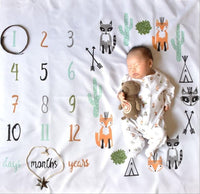 HKM-233427 Soft Baby Photo Blanket for Adorable Memories - 100 x 100 CM Photo Props
