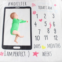 HKM-233427 Soft Baby Photo Blanket for Adorable Memories - 100 x 100 CM Photo Props