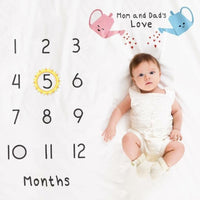 HKM-233427 Soft Baby Photo Blanket for Adorable Memories - 100 x 100 CM Photo Props