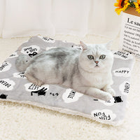 HKM-233555 Cozy Cartoon Lambskin Pet Blanket in Flannel and Cashmere