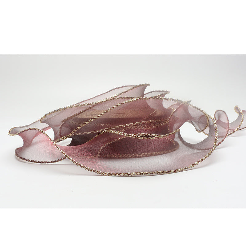 HKM-233555 Phnom Penh Fishtail Flowers 4cm Yarn Packaging Ribbon in Various Colors