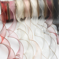 HKM-233555 Phnom Penh Fishtail Flowers 4cm Yarn Packaging Ribbon in Various Colors