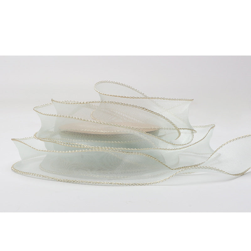 HKM-233555 Phnom Penh Fishtail Flowers 4cm Yarn Packaging Ribbon in Various Colors