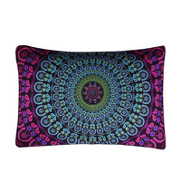 HKM-233619 Bohemian Quilt Set - Four Piece Collection in Various Sizes with Polyester Fiber Duvet Cover and Pillow Shams